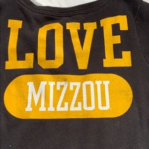 Victoria secret pink mizzou sweatshirt